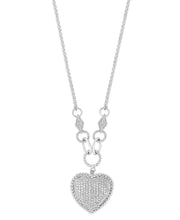 [14K, 3/4 Ct. T.W.] Rose Gold D'Oro Diamond Pavé Diamond Heart Pendant