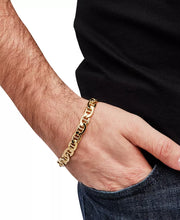 [10K] Gold Mens Mariner Link Chain Bracelet