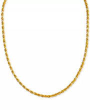 Rope Chain 20" Necklace 3.5Mm in 14K Gold