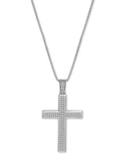 Men'S Diamond Cross 22" Pendant Necklace (1 Ct. T.W.)