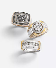 Men'S Diamond Two-Tone Ring in 10K Gold (1 Ct. T.W.)