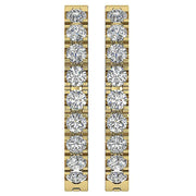 Hoops Earrings round Diamond 