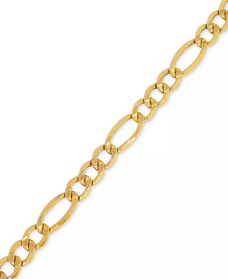 [10K ]Gold Men's Figaro Chain Bracelet