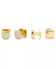 Pave Cufflink and Stud Set