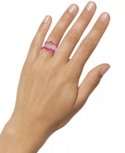 [14K] Rose Gold Ruby (3-1/4 Ct. T.W.) & Diamond (1-3/8 Ct. T.W.) Ring