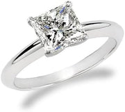 Princess Cut Diamond Solitaire Engagement Ring