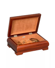 The Carmen Wooden Walnut Finish Jewelry Box