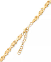 [14K] Gold-Plated Sterling Silver Graduated Openwork Statement Necklace