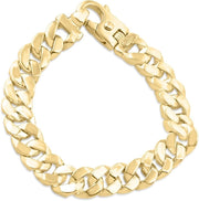 Men'S Cuban Link 14K Gold (90Gram) or Platinum (144Gram) 14Mm Bracelet 9"