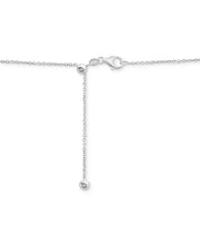 [14K, 2 Ct. T.W.] Yellow or White Gold,Diamond Bezel Adjustable 17" Tennis Necklace