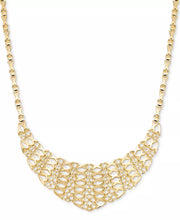 [14K] Gold-Plated Sterling Silver Graduated Openwork Statement Necklace