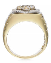 Men'S Diamond Two-Tone Ring in 10K Gold (1 Ct. T.W.)