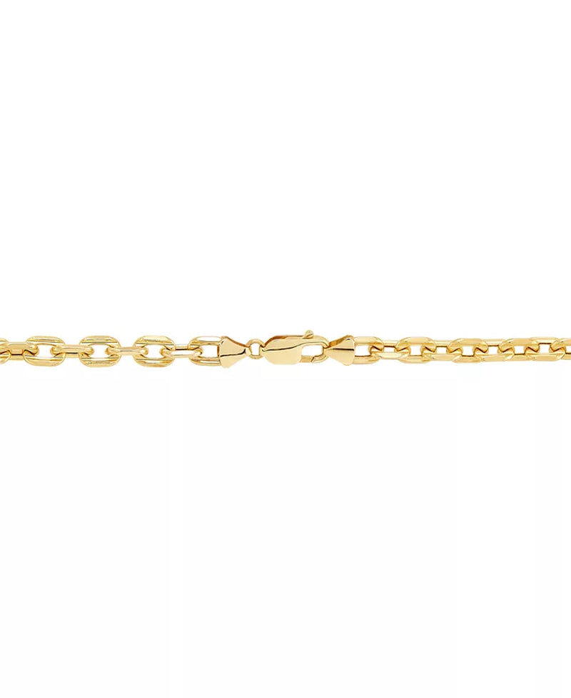 [10K] Gold Square Link 22" Chain Necklace