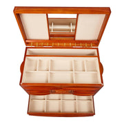 Empress Walnut Finish Wooden Jewelry Box