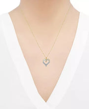 [10K, 1.Ct. T.W.] Yellow Gold Diamond Heart Pendant