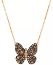 [14K, 1-7/8 Ct. T.W.] Rose Gold - Yellow Gold Chocolatierâ® Diamond Butterfly Pendant