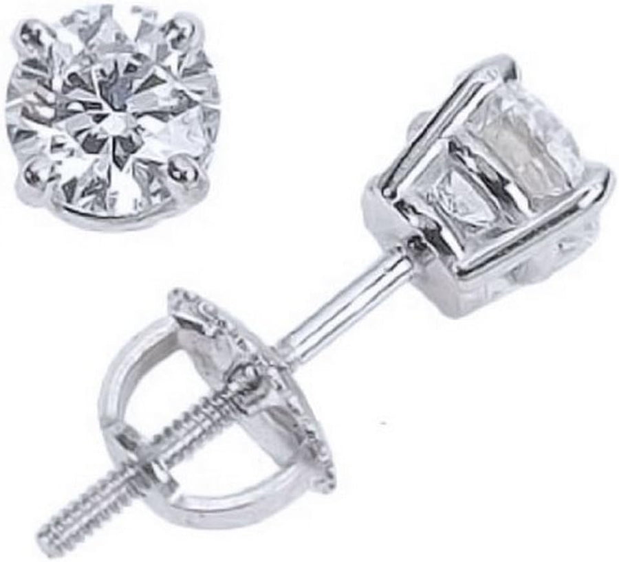 1.5 Carat Solitaire Diamond Stud Earrings