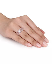Morganite (8-3/4 Ct. T.W.) & Diamond (5/8 Ct. T.W.) Eternity Band in 14K Rose Gold