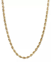 [14K, 2-1/2Mm] White Gold 18" Diamond-Cut Rope Chain Necklace