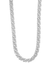 [14K, 5 Ct. T.W.]  Gold-Plated Sterling Silver 22" Diamond Curb Link Chain