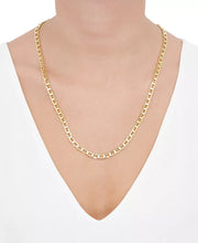 [14K, 5.5MM] Gold Mens Polished Mariner 24" Link Chain Necklace