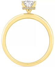 [14K, 1 Ct. T.W.] Gold GIA Certified Diamond Oval Engagement Ring