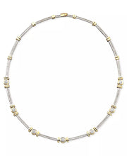 [14K, 1 Ct. T.W.] White & Yellow Gold Diamond Necklace