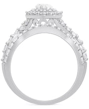 [14K, 2 Ct. T.W.] White Gold Diamond Marquise Bridal Set