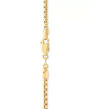 [14K] Gold Men's Box Link 22" Chain Necklace