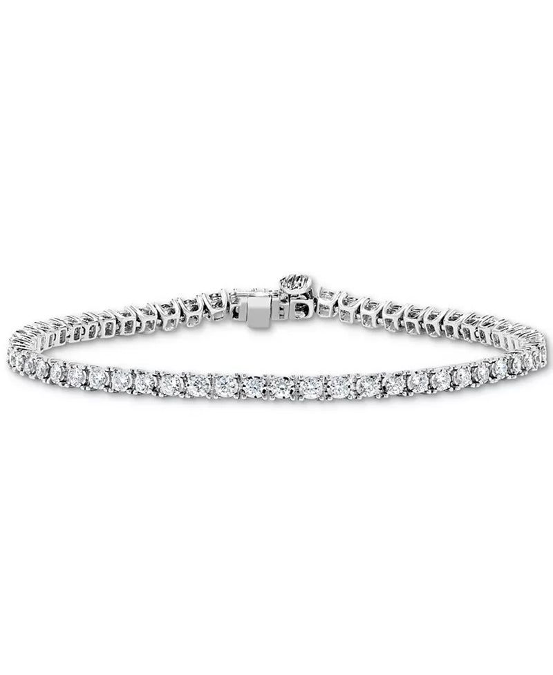 [14K, 2 Ct. T.W.] White Gold Diamond Tennis Bracelet