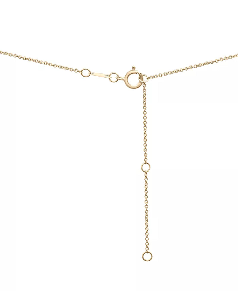 [14K, 1 Ct. T.W.] White Gold Diamond Asymmetric Lariat Necklace