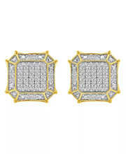 [10K, 1/3 Ct.T.W.] Yellow Gold Men's Diamond Earring