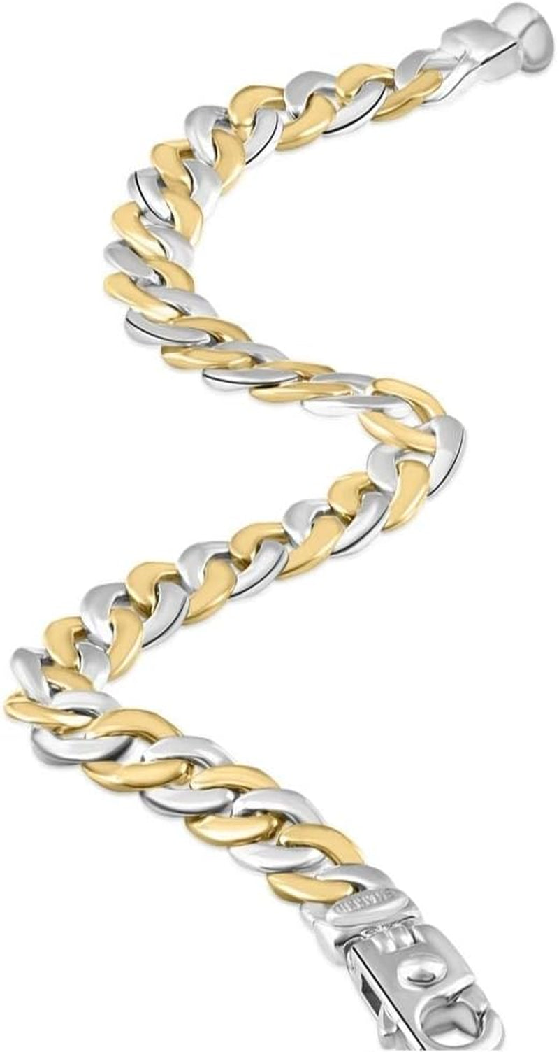 [14K] Gold Cuban (31Gram) or Platinum (47Gram) 8Mm 8.25" Link Bracelet 