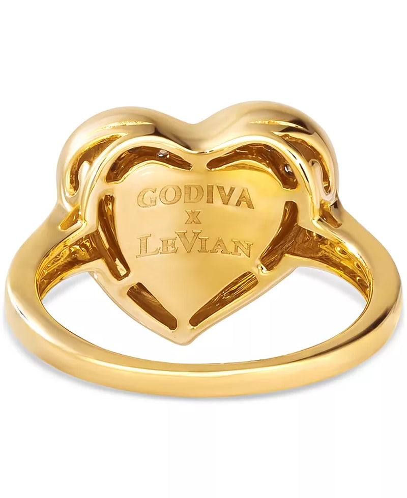 [14K, 3/4 Ct. T.W.] Gold GODIVA X â® Chocolate Diamond Heart Ring