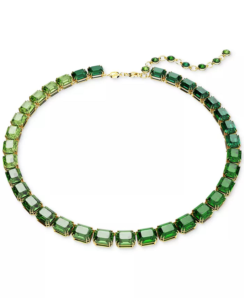 Swarovski's Millenia Gold-Tone Crystal Necklace, 16-3/4"