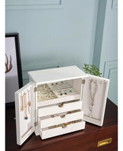 Modern Style Mirrored Door Jewelry Organizer Box