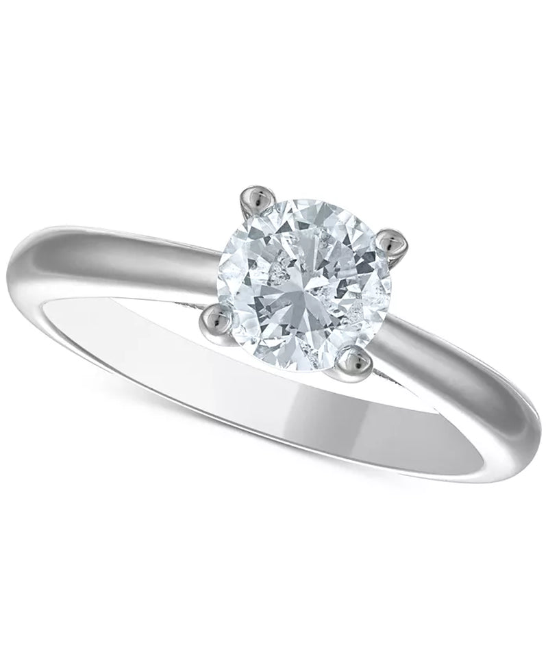 [1-1/20 Ct. T.W.] Platinum Diamond Solitaire Engagement Ring