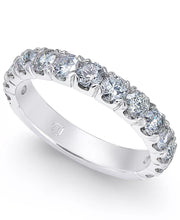 [14K, 1-1/2 Ct. T.W.] White Gold Diamond Band Ring