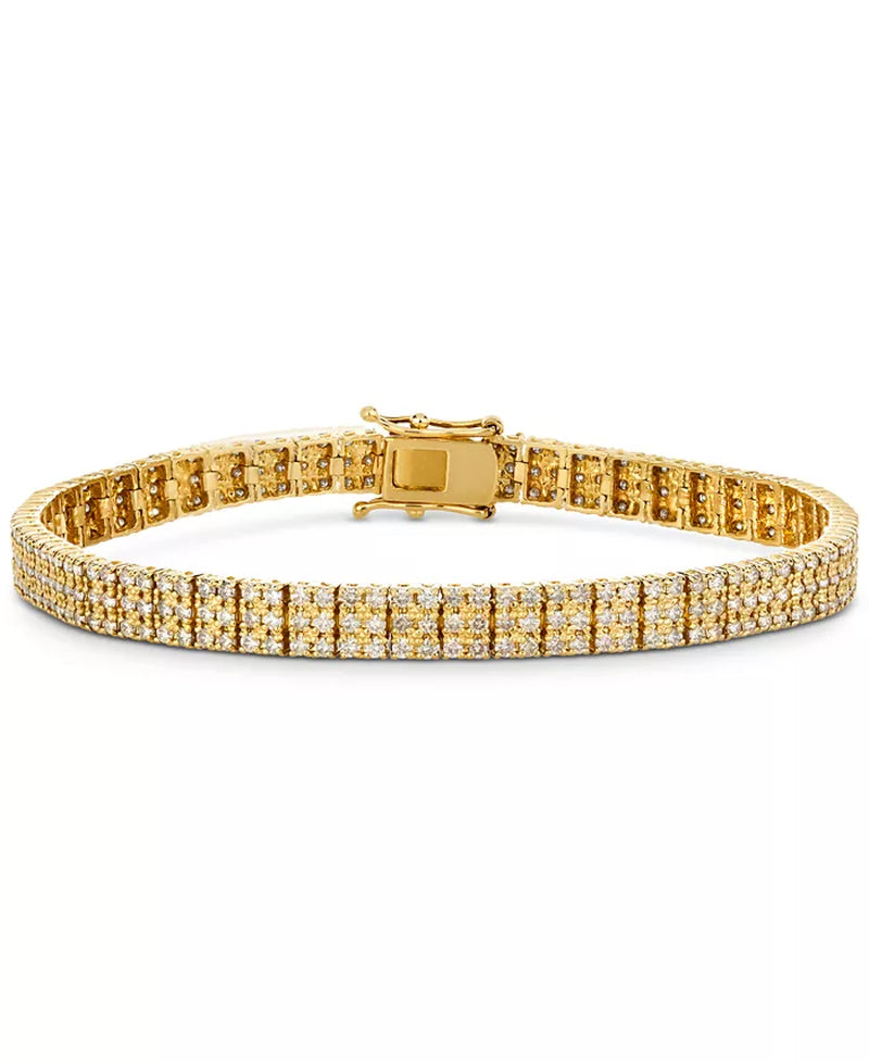 Nude Diamond Pavã© Link Bracelet (3-1/5 Ct. T.W.) in 14K Gold