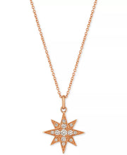 [14K, 1/4 Ct. T.W.] Gold Strawberry & Nude™ Diamond Star Pendant Necklace