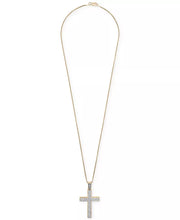 Men'S Diamond Cross 22" Pendant Necklace (1 Ct. T.W.)