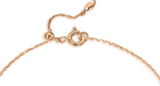 [18K] White & Rose Solid Gold Diamond Heart-Shaped Bracelet