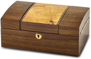 Mapa Burlwood & Walnut Burlwood Veneer Jewelry Box