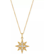 [14K, 1/4 Ct. T.W.] Gold Strawberry & Nude™ Diamond Star Pendant Necklace