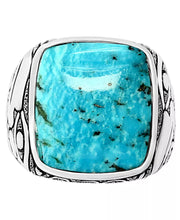 EFFY® Men'S Turquoise Eagle Ring in Sterling Silver