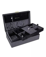 The Elegant Onyx Velvet Jewelry Case