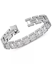 [1/3 Ct. T.W.] Tungsten Diamond Mens Link Bracelet