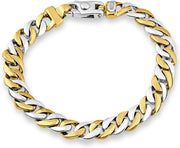 [14K] Gold Cuban Link (38Gram) or Platinum (51Gram) 8Mm 8.5" Bracelet 