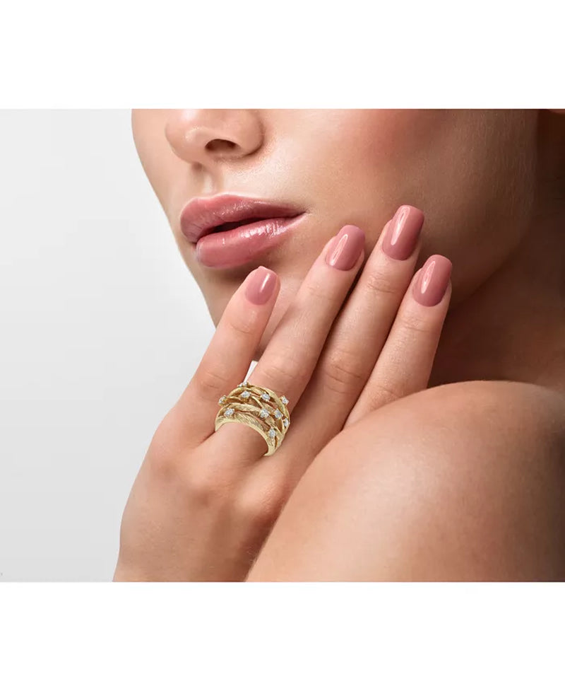 D'Oro by EFFYÂ® Diamond Woven Ring (1 Ct. T.W.) in 14K Yellow Gold (Also Available in White Gold)