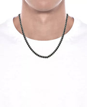 [12 Ct. T.W.] Black Rhodium-Plated Sterling Silver Mens Diamond 24" Necklace